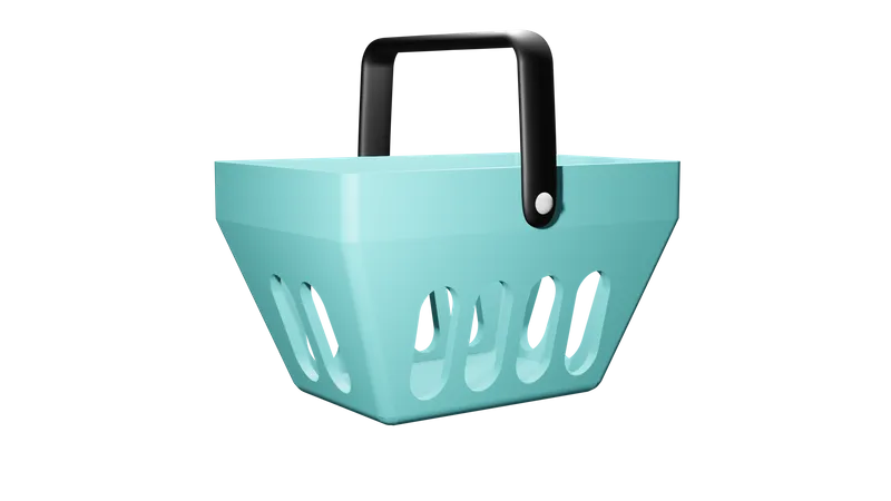 Shopping Basket  3D Illustration