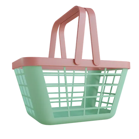 Shopping Basket  3D Illustration