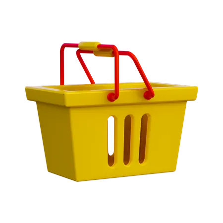 Shopping Basket  3D Illustration