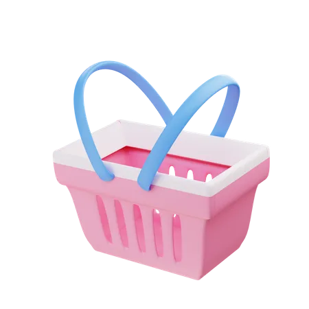 Shopping basket  3D Illustration