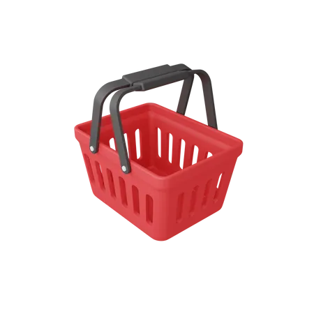 3 D Rendering Shopping Basket Isolated Useful For E Commerce Or Business Online Design Illustration 3D Illustration