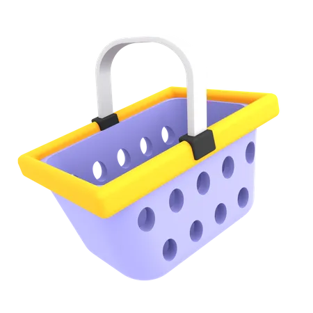 Ecommerce Icon Shopping Basket 3 D Illustration 3D Illustration