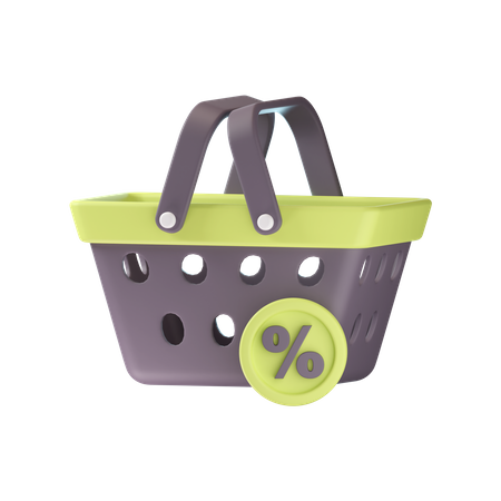 Shopping Basket  3D Icon