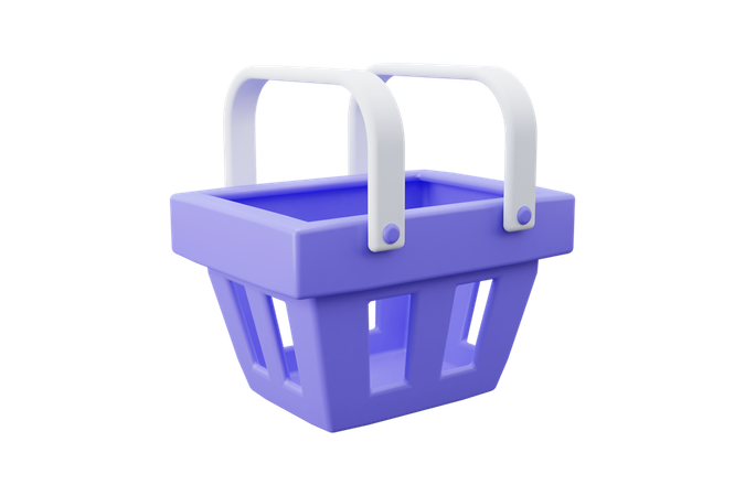 Shopping basket 3D Icon