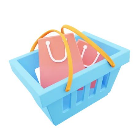 Shopping Basket  3D Icon