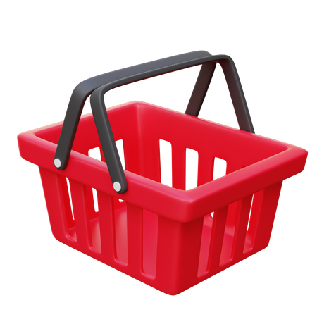 Shopping Basket 3D Icon
