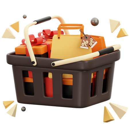 Shopping Basket  3D Icon