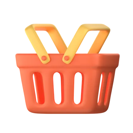 Shopping Basket 3 D Icon Perfect For E Commerce Element 3D Icon