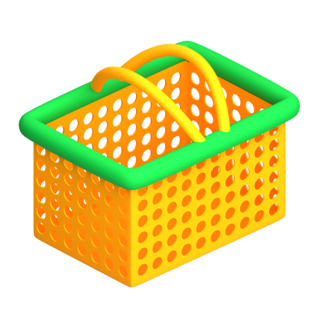 Shopping Basket  3D Icon