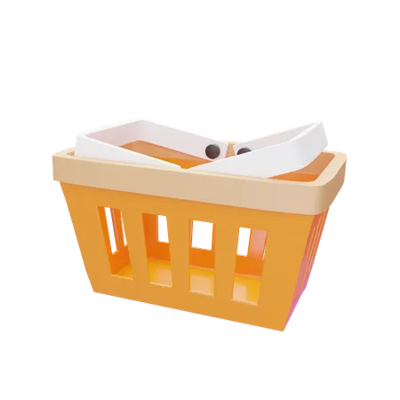 These Are 3 D Shopping Basket Icons Commonly Used In Design And Games 3D Icon