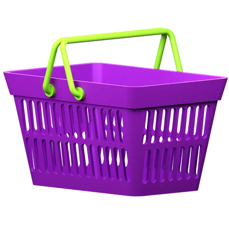 Shopping Basket Grocery Shop Online Shopping 3 D Icon 3D Icon