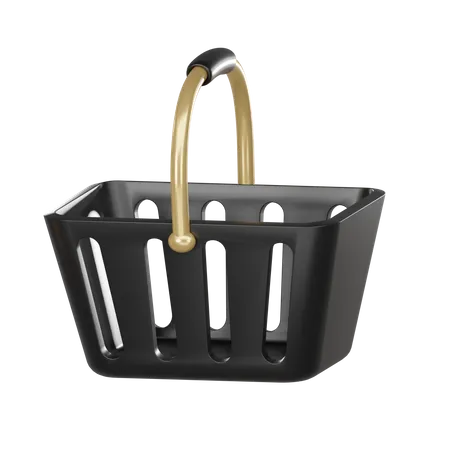 3 D Render Shopping Basket 3D Icon