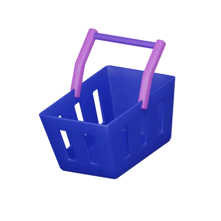 3 D Shopping Basket 3D Icon