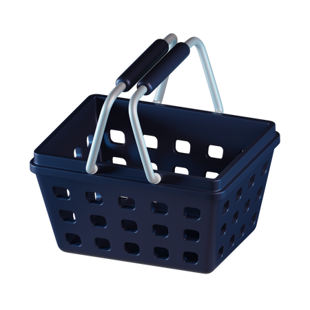 Shopping basket empty  3D Icon