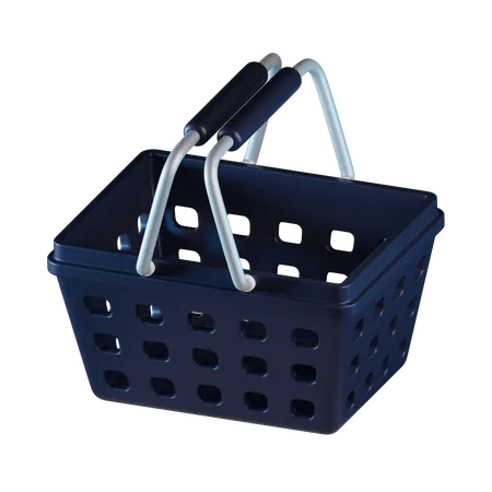 Shopping basket empty  3D Icon