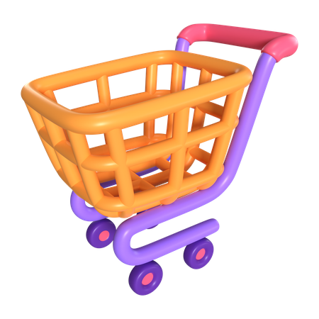 Shopping Cart Empty  3D Icon