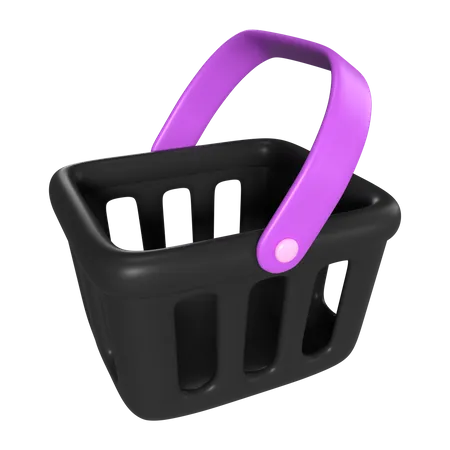 This Is Shopping Basket Empty 3 D Render Illustration Icon High Resolution Png File Isolated On Transparent Background Available 3 D Model File Format BLEND OBJ FBX And GLTF 3D Icon