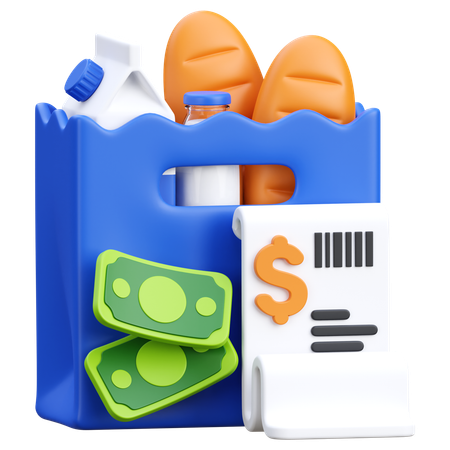 Shopping Bill  3D Icon