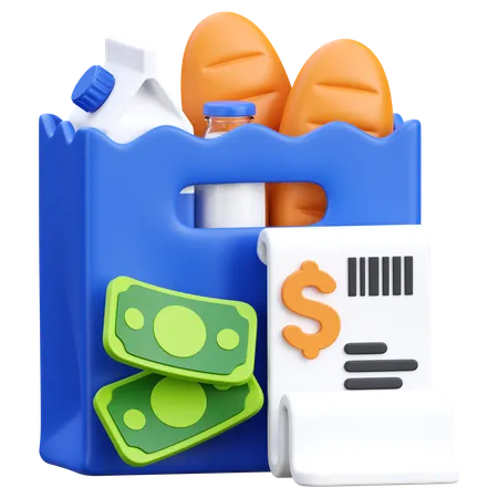 Shopping Bill  3D Icon