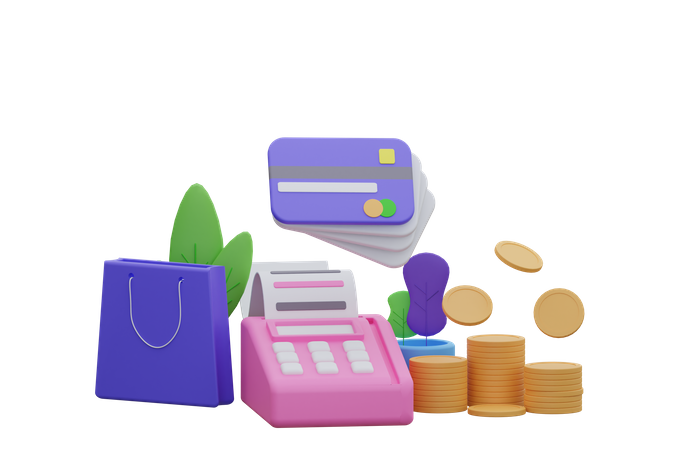 Shopping Bill  3D Icon