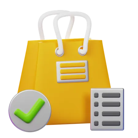 Shopping Bill  3D Icon
