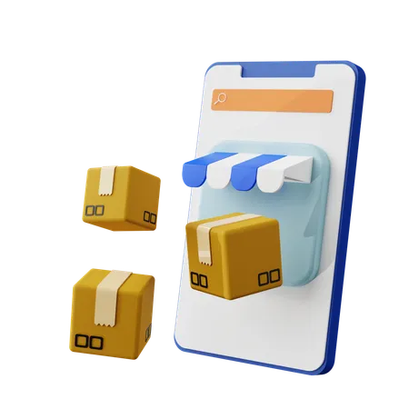 Shopping Box  3D Icon