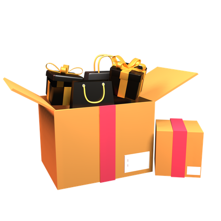 Shopping Box  3D Icon