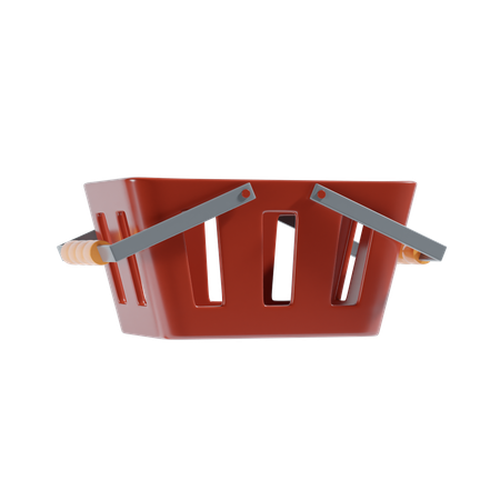 Shopping bucket  3D Illustration