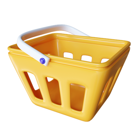 Shopping bucket  3D Icon