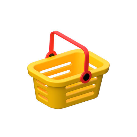 쇼핑 버킷  3D Icon