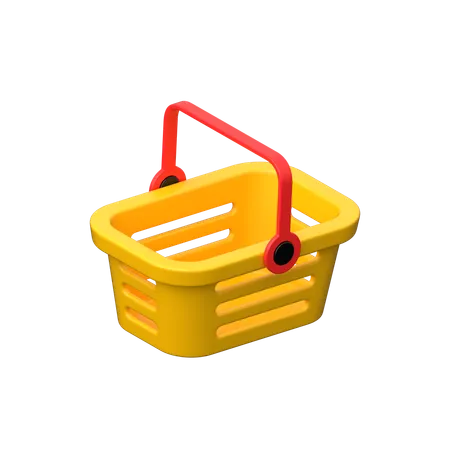 Shopping Bucket  3D Icon