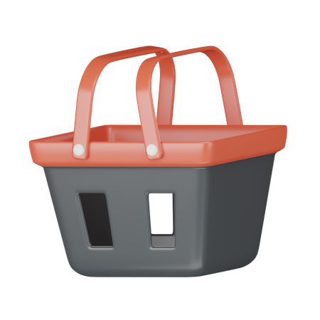 Shopping Bucket  3D Icon