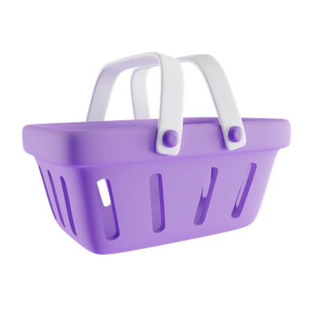 Shopping Bucket  3D Icon