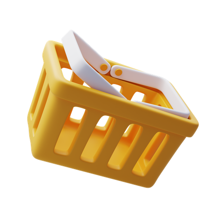 Shopping Bucket  3D Icon