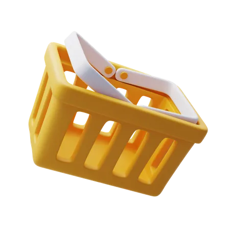 Shopping Bucket  3D Icon