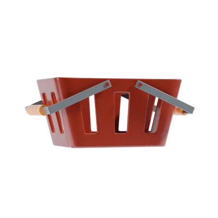 Shopping bucket  3D Illustration