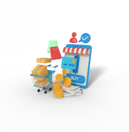 Shopping Card Payment  3D Icon