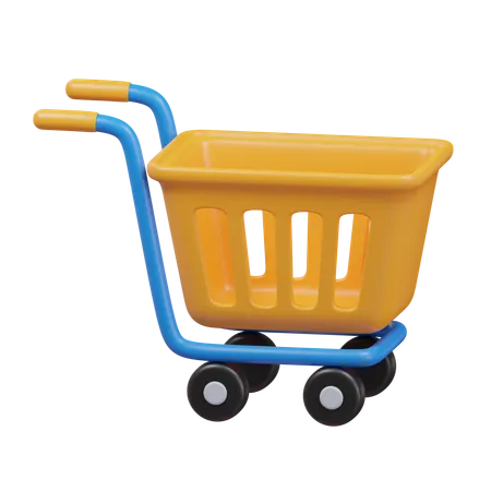 Shopping Cart 3 D Illustration 3D Icon