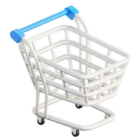 3 D Shopping Cart Online Shopping And Digital Marketing Ideas 3 D Basket Shop Cart 3 D Icon Illustration 3D Icon