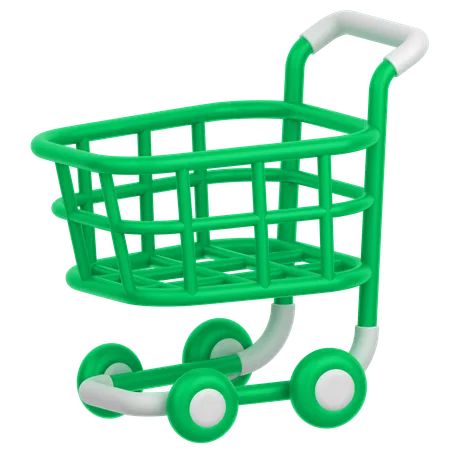 3 D Icon Of A Trolley Cart 3D Icon