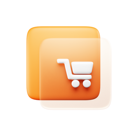 Shopping Cart  3D Icon