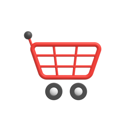 Shopping cart 3D Illustration