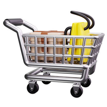 Shopping Cart  3D Icon