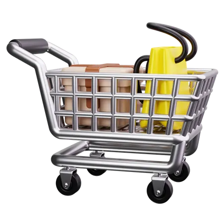 Shopping Cart  3D Icon