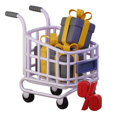 Shopping Cart  3D Icon