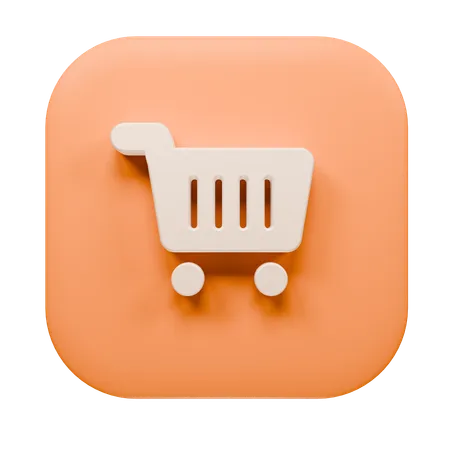 Shopping Cart  3D Icon