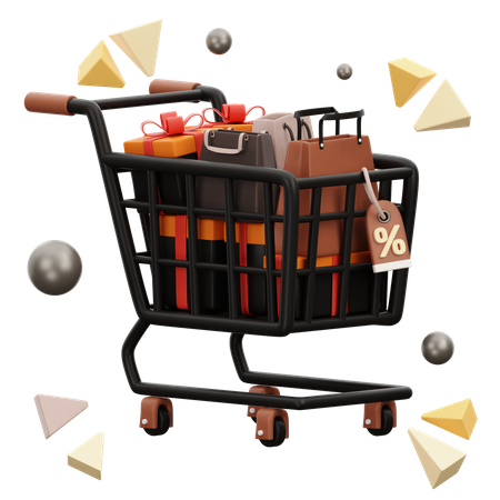 Shopping Cart  3D Icon