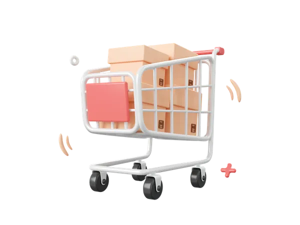 Shopping Cart  3D Icon