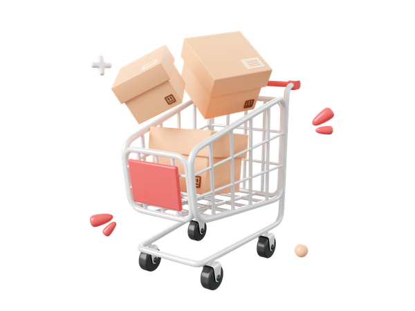 Shopping Cart  3D Icon