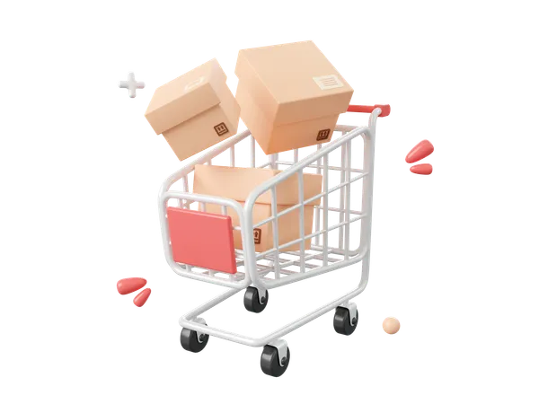 Shopping Cart  3D Icon